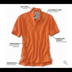 Men’s medium orvis polo NWT - orange or purple